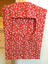 Load image into Gallery viewer, Old Fashioned Clothespin Bag in Red Calico