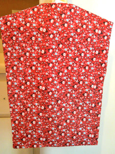 Old Fashioned Clothespin Bag in Red Calico