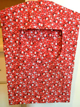 Load image into Gallery viewer, Old Fashioned Clothespin Bag in Red Calico