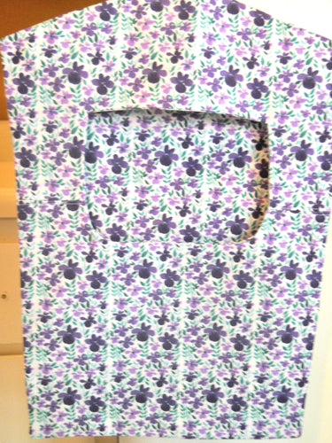 Vintage Style Clothespin Bag with Violets