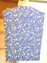 Load image into Gallery viewer, Old Style Clothespin Bag in Blue and Orchid Floral