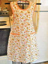 Load image into Gallery viewer, Fall Sunflower and Acorn Old Fashioned Grandma Apron in XL