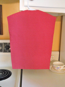 Vintage Style Clothespin Bag in Red and White Stripes